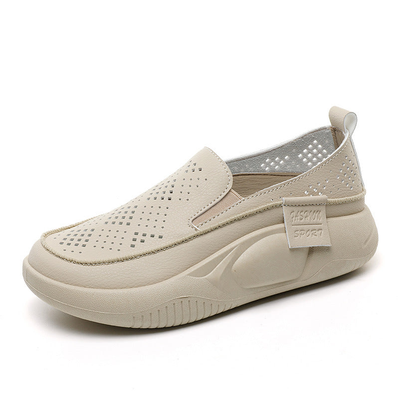 Glamour – Sneakers comode - Beige - 35