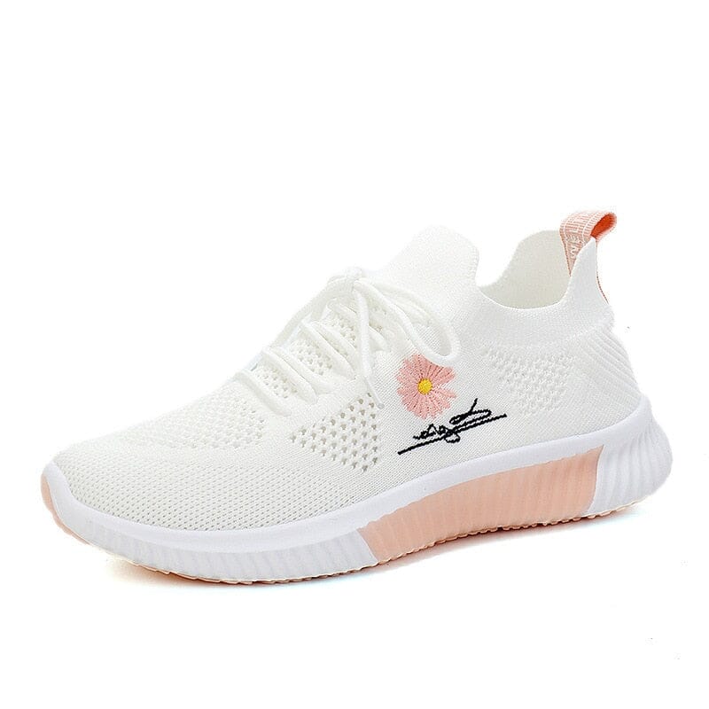 Cozy Cloud – Sneakers comode - Bianco/Rosa - 40